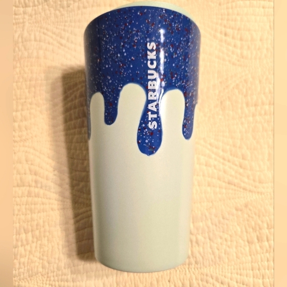 NWT Starbucks 2024 Holiday LATAM Limited Edition Ceramic Mug with Lid - Picture 1 of 5